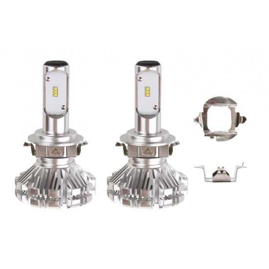 Amio - Λαμπτήρες SX SERIES τύπου H7-6 τάση λειτουργίας 6/12V απόδοσης 40W 6000K 3200lm με ενσωματωμένη ψύκτρα για Επιβατικά Αυτοκίνητα και Μοτοσυκλέτες - 2 τεμ. (01065/AM)