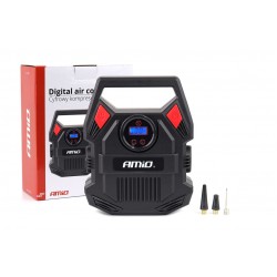Amio - ΚΟΜΠΡΕΣΕΡ ΑΕΡΑ 12V 10bar/150psi ΜΕ 3 ΑΝΤΑΠΤΟΡΕΣ ΚΑΙ ΨΗΦΙΑΚΗ ΕΝΔΕΙΞΗ ACOMP-17 AMIO - 1 τεμ. (02642/AM)