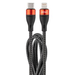 Amio - ΚΑΛΩΔΙΟ ΦΟΡΤΙΣΗΣ ΚΑΙ ΣΥΓΧΡΟΝΙΣΜΟΥ USB TYPE C ΣΕ APPLE LIGHTNING 100cm 2.4A UC-17 - 1 ΤΕΜ. (02929/AM)
