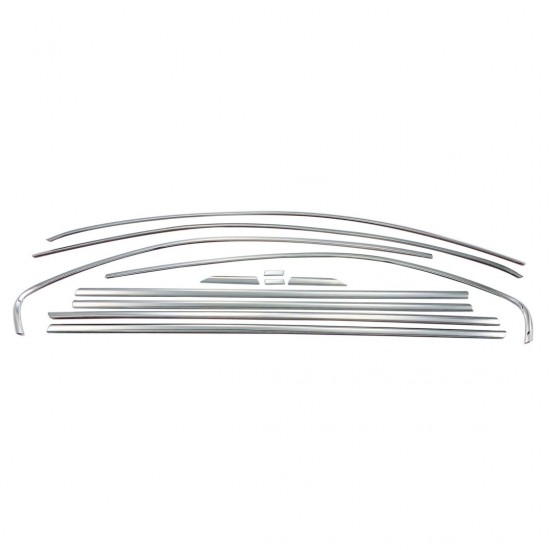 TRIM  ΠΑΡΑΘΥΡΩΝ ΑΥΤΟΚΟΛΛΗΤΑ ΧΡΩΜΙΟΥ 12ΤΕΜ. ΓΙΑ VW JETTA 4D 2011+