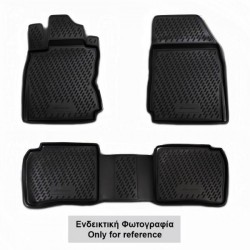 ΠΑΤΑΚΙΑ ΣΕ ΣΚΑΦΗ TPE ΛΑΣΤΙΧΟ ΓΙΑ NISSAN ALMERA N16 CLASSIC 2006+   ΣΕ ΜΑΥΡΟ ΧΡΩΜΑ NOVLINE - 4 ΤΕΜ.