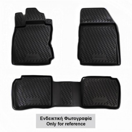 ΠΑΤΑΚΙΑ ΣΕ ΣΚΑΦΗ TPE ΛΑΣΤΙΧΟ ΓΙΑ NISSAN ALMERA N16 CLASSIC 2006+   ΣΕ ΜΑΥΡΟ ΧΡΩΜΑ NOVLINE - 4 ΤΕΜ.