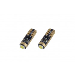 Amio - Λαμπάκια LED Standard τύπου T5 τάση λειτουργίας 12V απόδοσης 0.5W χρώμα λευκό για Επιβατικά Αυτοκίνητα - 2 τεμ. (01094/AM)