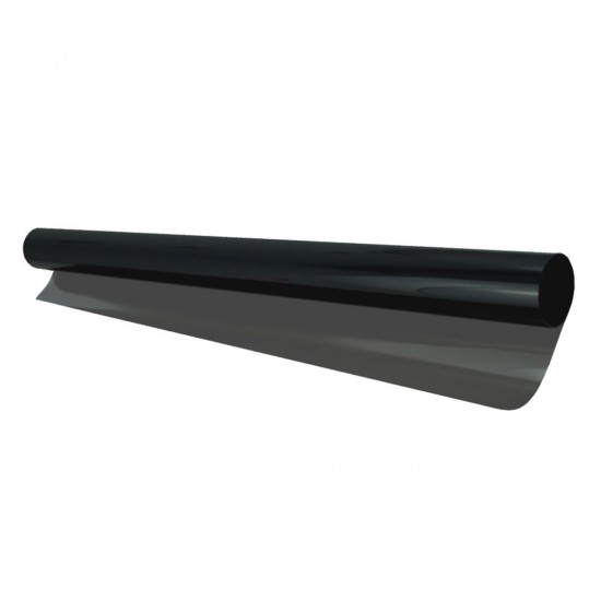 Amio - Αντιηλιακή Μεμβράνη Φιμέ Dark Black 15% 75x300cm Για Μείωση Θερμότητας Και Προστασία Από UV Για Τζάμια Αυτοκινήτου – 1 Τεμ. (01656/AM)