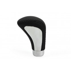 Amio - Πόμολο Λεβιέ Ταχυτήτων Μαύρο και Ασημί Σειρά GSK07 για Μοχλό Αλλαγής Ταχυτήτων Οχήματος - 1 τεμ. (01350/AM)