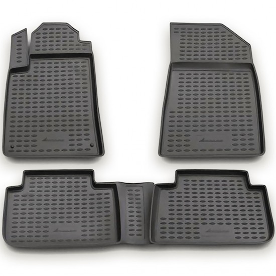ΠΑΤΑΚΙΑ ΣΕ ΣΚΑΦΗ TPE ΛΑΣΤΙΧΟ ΓΙΑ CITROEN C5 03/2001-04/2008  ΣΕ ΑΝΘΡΑΚΙ ΣΚΟΥΡΟ ΓΚΡΙ ΧΡΩΜΑ NOVLINE - 4 ΤΕΜ.