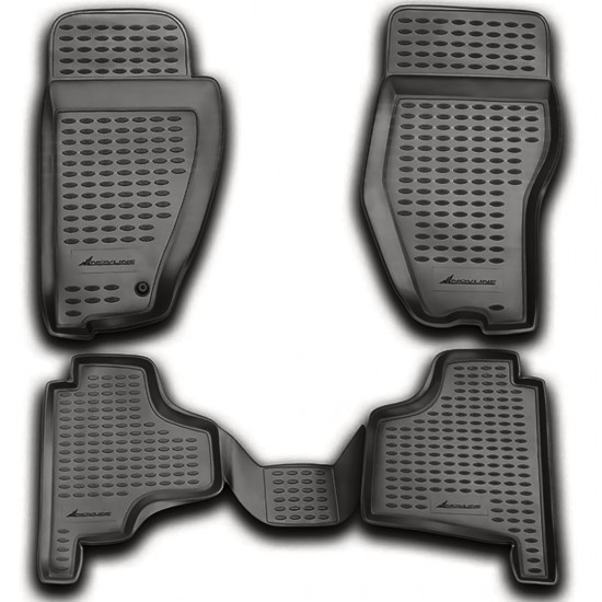 ΠΑΤΑΚΙΑ ΣΕ ΣΚΑΦΗ TPE ΛΑΣΤΙΧΟ ΓΙΑ DODGE NITRO 07/2007+  ΣΕ ΑΝΘΡΑΚΙ ΣΚΟΥΡΟ ΓΚΡΙ ΧΡΩΜΑ NOVLINE - 4 ΤΕΜ.