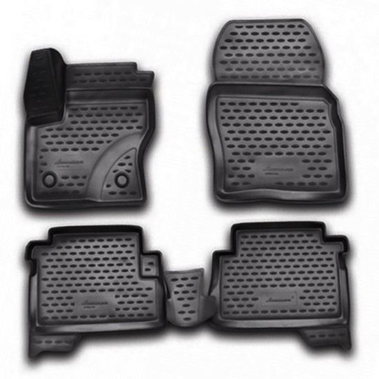 ΠΑΤΑΚΙΑ ΣΕ ΣΚΑΦΗ TPE ΛΑΣΤΙΧΟ ΓΙΑ FORD KUGA 5D 03/2013-10/2016  ΣΕ ΑΝΘΡΑΚΙ ΣΚΟΥΡΟ ΓΚΡΙ ΧΡΩΜΑ NOVLINE - 4 ΤΕΜ.