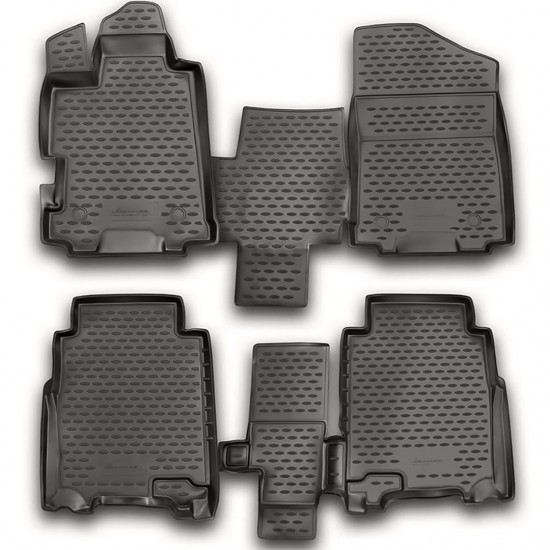 ΠΑΤΑΚΙΑ ΣΕ ΣΚΑΦΗ TPE ΛΑΣΤΙΧΟ ΓΙΑ HONDA FR-V 01/2007-2011  ΣΕ ΑΝΘΡΑΚΙ ΣΚΟΥΡΟ ΓΚΡΙ ΧΡΩΜΑ NOVLINE - 4 ΤΕΜ.