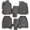 ΠΑΤΑΚΙΑ ΣΕ ΣΚΑΦΗ TPE ΛΑΣΤΙΧΟ ΓΙΑ HONDA FR-V 01/2007-2011  ΣΕ ΑΝΘΡΑΚΙ ΣΚΟΥΡΟ ΓΚΡΙ ΧΡΩΜΑ NOVLINE - 4 ΤΕΜ.