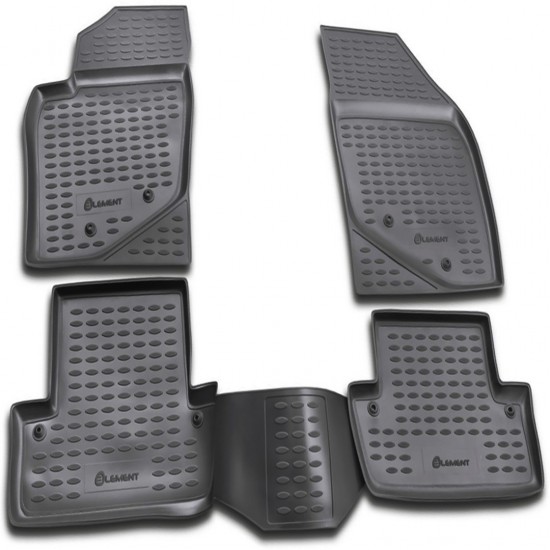 ΠΑΤΑΚΙΑ ΣΕ ΣΚΑΦΗ TPE ΛΑΣΤΙΧΟ ΓΙΑ VOLVO S60 10/2000-08/2010  ΣΕ ΑΝΘΡΑΚΙ ΣΚΟΥΡΟ ΓΚΡΙ ΧΡΩΜΑ NOVLINE - 4 ΤΕΜ.