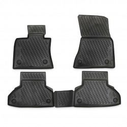 ΠΑΤΑΚΙΑ ΣΕ ΣΚΑΦΗ TPE ΛΑΣΤΙΧΟ ΓΙΑ BMW X6 F16 2014-2019  ΣΕ ΑΝΘΡΑΚΙ ΣΚΟΥΡΟ ΓΚΡΙ ΧΡΩΜΑ NOVLINE - 4 ΤΕΜ.