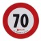 ΣΗΜΑ ΤΑΧΥΤΗΤΑΣ ΧΙΛΙΟΜΕΤΡΩΝ 70km/h ΑΥΤΟΚΟΛΛΗΤΟ 20CM ΔΙΑΜΕΤΡΟ