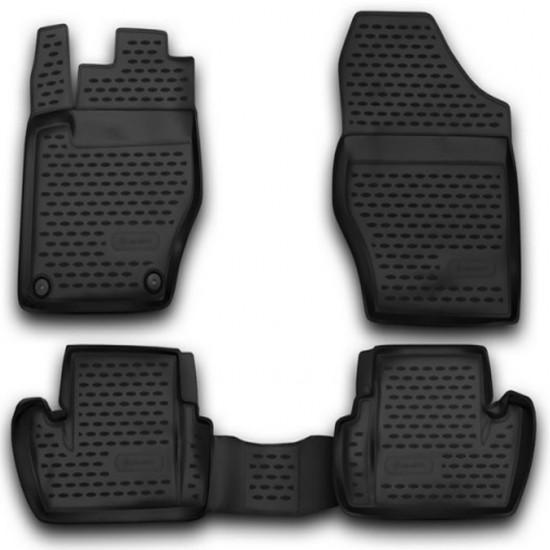 ΠΑΤΑΚΙΑ ΣΕ ΣΚΑΦΗ TPE ΛΑΣΤΙΧΟ ΓΙΑ CITROEN DS4 03/2011-2015  ΣΕ ΜΑΥΡΟ ΧΡΩΜΑ NOVLINE - 4 ΤΕΜ.