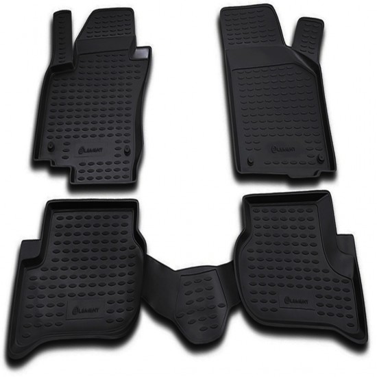 ΠΑΤΑΚΙΑ ΣΕ ΣΚΑΦΗ TPE ΛΑΣΤΙΧΟ ΓΙΑ VW GOLF PLUS 02/2005-2014  ΣΕ ΜΑΥΡΟ ΧΡΩΜΑ NOVLINE - 4 ΤΕΜ.
