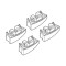 ΑΚΡΑ ΓΙΑ ΜΠΑΡΕΣ NORDRIVE ΓΙΑ BMW ΣΕΙΡΑ 3 4D E90 03/05-12/11 KIT
