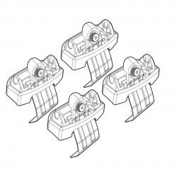 ΑΚΡΑ ΓΙΑ ΜΠΑΡΕΣ NORDRIVE ΓΙΑ RENAULT SCENIC X-MOD 09/09+ KIT