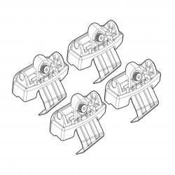 ΑΚΡΑ ΓΙΑ ΜΠΑΡΕΣ NORDRIVE ΓΙΑ VOLVO V50 (no railing) 02/04+ KIT