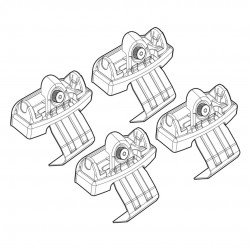ΑΚΡΑ ΓΙΑ ΜΠΑΡΕΣ NORDRIVE ΓΙΑ RENAULT TWINGO/TWIGO OPENAIR 9/14+ KIT
