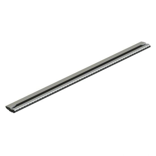 ΜΠΑΡΑ ΟΡΟΦΗΣ ΑΛΟΥΜΙΝΙΟΥ 124cm ΑΣΗΜΙ SILENZIO CX ORIGINE SYSTEM (STANDARD / FLUSH RAILING) NORDRIVE - 1 ΤΕΜ.