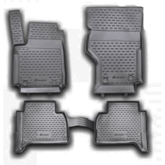 ΠΑΤΑΚΙΑ ΣΕ ΣΚΑΦΗ TPE ΛΑΣΤΙΧΟ ΓΙΑ VW AMAROK 2010+  ΣΕ ΜΑΥΡΑ ΧΡΩΜΑ NOVLINE - 4 ΤΕΜ.