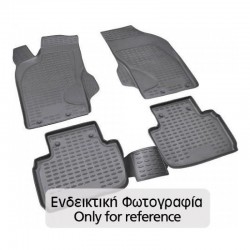MAZDA 2 2007-2014 ΠΑΤ.ΛΑΣΤΙΧΟ ΣΚΑΦΑΚΙΑ (ΜΑΥΡΑ) - 4 ΤΕΜ.