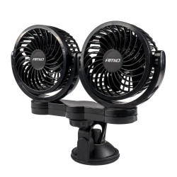 Amio - ΑΝΕΜΙΣΤΗΡΑΣ ΔΙΠΛΟΣ 24V 2χ4''(10,8cm) ΜΕ ΦΙΣ ΑΝΑΠΤΗΡΑ 2 ΤΑΧΥΤΗΤΩΝ ΜΕ ΒΕΝΤΟΥΖΑ PRO SERIES - 1 ΤΕΜ. (03011/AM)