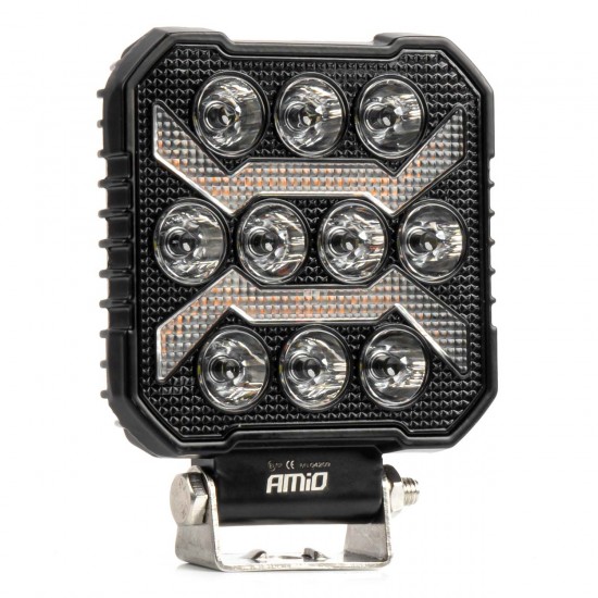 Amio - ΠΡΟΒΟΛΕΑΣ ΕΡΓΑΣΙΑΣ ΤΕΤΡΑΓΩΝΟΣ LED 54W 9-36V 10.000lm 6.500K 110x110x38mm AWL68 - 1 ΤΕΜ. (04209/AM)