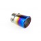 AMiO – Άκρο εξάτμισης καμμένο τιτανίου MT017BLC 43-62mm, αναβαθμίστε την αγωνιστική εμφάνιση και δώστε επιθετικό χαρακτήρα στο όχημά σας – 1 Τεμ. (02197/AM)