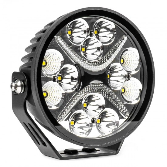 Amio - ΠΡΟΒΟΛΕΑΣ ΟΔΗΓΗΣΗΣ ΣΤΡΟΓΓΥΛΟΣ LED PRO IP67 7200lm 10-30V - 54W - 6000K - 12 LED - 140x140x61mm - 1 ΤΕΜ. (03870/AM)