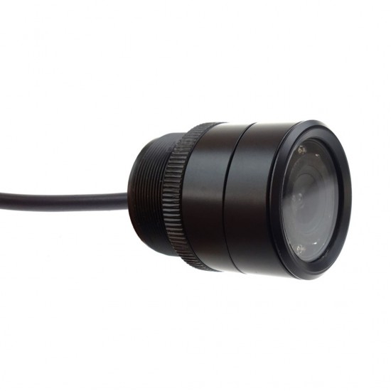 Amio – Κάμερα Οπισθοπορείας HD-301-IR Night Vision 28mm για Καθαρή Εικόνα & Ασφαλές Παρκάρισμα – 1 Τεμ. (01572/AM)