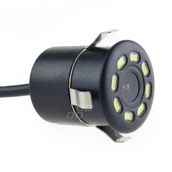 Amio – Κάμερα Οπισθοπορείας HD-308 LED Night Vision 12V 720p Φ18-22mm για Διακριτική Εγκατάσταση & Ασφαλές Παρκάρισμα – 1 Τεμ. (01595/AM)