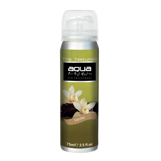 Aqua - ΑΡΩΜΑΤΙΚΟ ΑΥΤΟΚΙΝΗΤΟΥ ΣΕ ΣΠΡΕΙ (SPRAY) ΜΕ ΑΡΩΜΑ ΒΑΝΙΛΙΑ (VANILLA) FLOWERS SERIES 75ml AQUA - 1 TEM. (10-204/AQ)