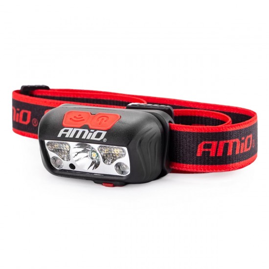 Amio - ΦΑΚΟΣ ΚΕΦΑΛΗΣ ΕΡΓΑΣΙΑΣ LH03 1200mAh MICRO USB XPE+2LED+2SMD 180FLUX 8x7x7cm - 1 τεμ. (02825/AM)