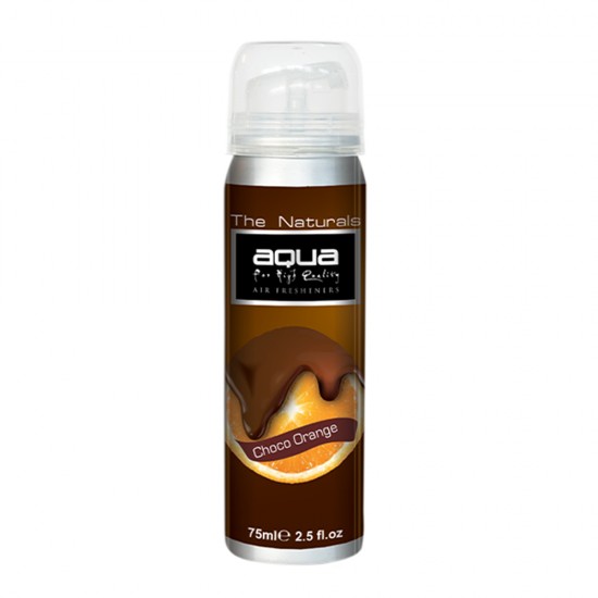 Aqua - ΑΡΩΜΑΤΙΚΟ ΑΥΤΟΚΙΝΗΤΟΥ ΣΕ ΣΠΡΕΙ (SPRAY) ΜΕ ΑΡΩΜΑ ΣΟΚΟΛΑΤΑ/ΠΟΡΤΟΚΑΛΙ FLAVORS SERIES 75ml AQUA - 1 TEM. (10-266/AQ)