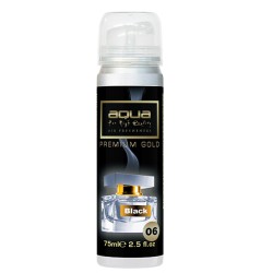 Aqua - ΑΡΩΜΑΤΙΚΟ ΑΥΤΟΚΙΝΗΤΟΥ ΣΕ ΣΠΡΕΙ (SPRAY) ΜΕ ΑΡΩΜΑ BLACK PREMIUM GOLD SERIES 75ml AQUA - 1 TEM. (10-783/AQ)