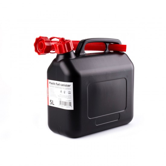 Amio - ΜΠΕΤΟΝΙ ΠΛΑΣΤΙΚΟ 5L ΜΑΥΡΟ ΜΕ ΚΟΚΚΙΝΟ ΣΤΟΜΙΟ - 1 τεμ. (02887/AM)