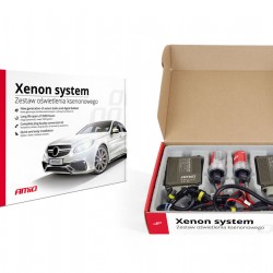 Amio - Kit Xenon H7 6000K 35W CANBUS 12/24V για ισχυρό λευκό φωτισμό δρόμου και καθαρή δέσμη χωρίς σφάλματα στο καντράν με μεγάλη διάρκεια ζωής - 1 Σετ (01795/AM)