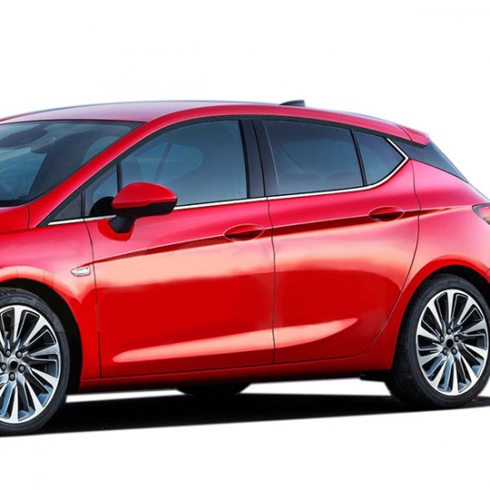 TRIM  ΠΑΡΑΘΥΡΩΝ ΑΥΤΟΚΟΛΛΗΤΑ ΧΡΩΜΙΟΥ 6ΤΕΜ. ΓΙΑ OPEL ASTRA K 5D 2015+