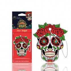 Amio - ΑΡΩΜΑΤΙΚΟ ΚΡΕΜΑΣΤΟ AROMA CAR MUERTOS SILVER TATTOO - 1 TEM. (A83118/AM)
