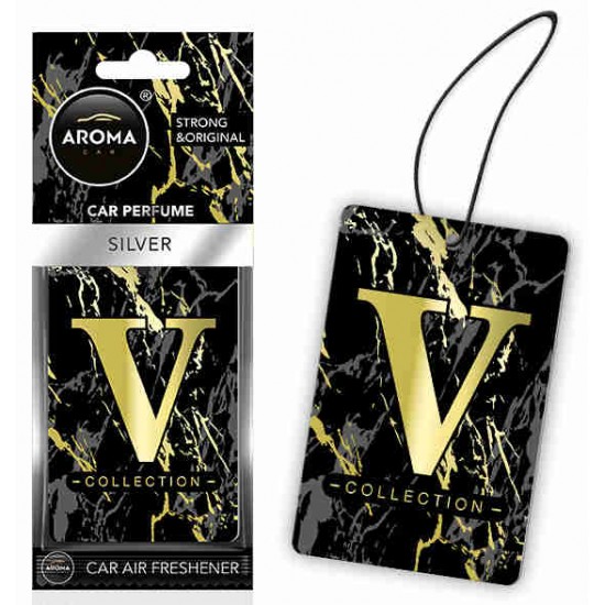 Amio - ΑΡΩΜΑΤΙΚΟ (ΚΡΕΜΑΣΤΟ) AROMA V-COLLECTION - SILVER​ - 1 ΤΕΜ. (A83553/AM)