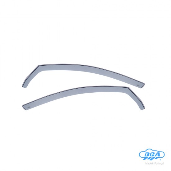 ΖΕΥΓΑΡΙ ΜΠΡΟΣΤΙΝΟΙ ΑΝΕΜΟΘΡΑΥΣΤΕΣ ΓΙΑ VW GOLF 6 5D 2008-2012 ΑΠΟ ΕΥΚΑΜΠΤΟ ΧΥΤΟ ΑΚΡΥΛΙΚΟ ΓΥΑΛΙ DGA - 2 ΤΕΜ.
