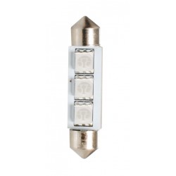 ΛΑΜΠΑΚΙΑ ΠΛΑΦΟΝΙΕΡΑΣ C5W 12V SV8.5 41mm 3xSMD5050 LED ΜΠΛΕ CAN-BUS M-TECH - 1 τεμ.