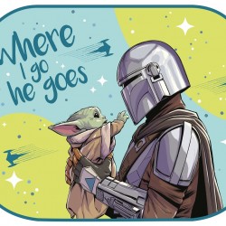 Amio - ΗΛΙΟΠΡΟΣΤΑΣΙΕΣ ΠΛΑΙΝΕΣ THE MANDALORIAN ΜΕ ΒΕΝΤΟΥΖΑ 2TEM (44x35cm) - 2 τεμ. (S59380/AM)