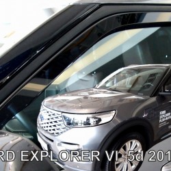 ΑΝΕΜΟΘΡΑΥΣΤΕΣ ΓΙΑ FORD EXPLORER 5D 2019+  ΖΕΥΓΑΡΙ ΑΠΟ ΕΥΚΑΜΠΤΟ ΦΙΜΕ ΠΛΑΣΤΙΚΟ HEKO - 2 ΤΕΜ.