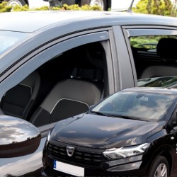 ΑΝΕΜΟΘΡΑΥΣΤΕΣ ΓΙΑ DACIA SANDERO /STEPWAY 5D 2020+ -ΣΕΤ ΑΥΤΟΚΙΝΗΤΟΥ ΑΠΟ ΕΥΚΑΜΠΤΟ ΦΙΜΕ ΠΛΑΣΤΙΚΟ HEKO - 4 ΤΕΜ.