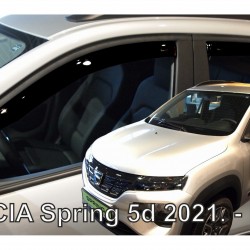 ΑΝΕΜΟΘΡΑΥΣΤΕΣ ΓΙΑ DACIA SPRING ELECTRIC 5D 2021+  ΣΕΤ ΑΥΤΟΚΙΝΗΤΟΥ ΑΠΟ ΕΥΚΑΜΠΤΟ ΦΙΜΕ ΠΛΑΣΤΙΚΟ HEKO - 4 ΤΕΜ.