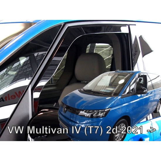 ΑΝΕΜΟΘΡΑΥΣΤΕΣ ΓΙΑ VW MULTIVAN T7 2D 2021+ ΖΕΥΓΑΡΙ ΑΠΟ ΕΥΚΑΜΠΤΟ ΦΙΜΕ ΠΛΑΣΤΙΚΟ HEKO - 2 ΤΕΜ.