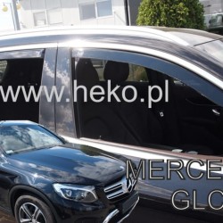 ΑΝΕΜΟΘΡΑΥΣΤΕΣ ΓΙΑ MERCEDES GLC X253 5D 2016+   ΣΕΤ ΑΥΤΟΚΙΝΗΤΟΥ ΑΠΟ ΕΥΚΑΜΠΤΟ ΦΙΜΕ ΠΛΑΣΤΙΚΟ HEKO - 4 ΤΕΜ.