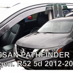 ΑΝΕΜΟΘΡΑΥΣΤΕΣ ΓΙΑ NISSAN PATHFINDER IV R52 5D 2012-2020 ΣΕΤ ΑΥΤΟΚΙΝΗΤΟΥ ΑΠΟ ΕΥΚΑΜΠΤΟ ΦΙΜΕ ΠΛΑΣΤΙΚΟ HEKO - 4 ΤΕΜ.